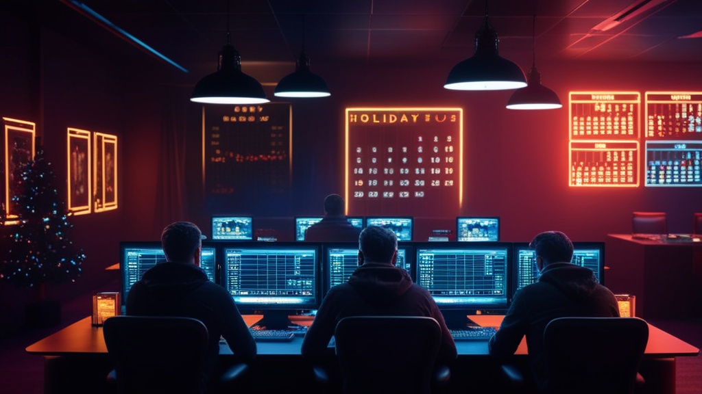 Casino-monitor met opnameverzoeken en een agenda voor weekend en feestdagen
