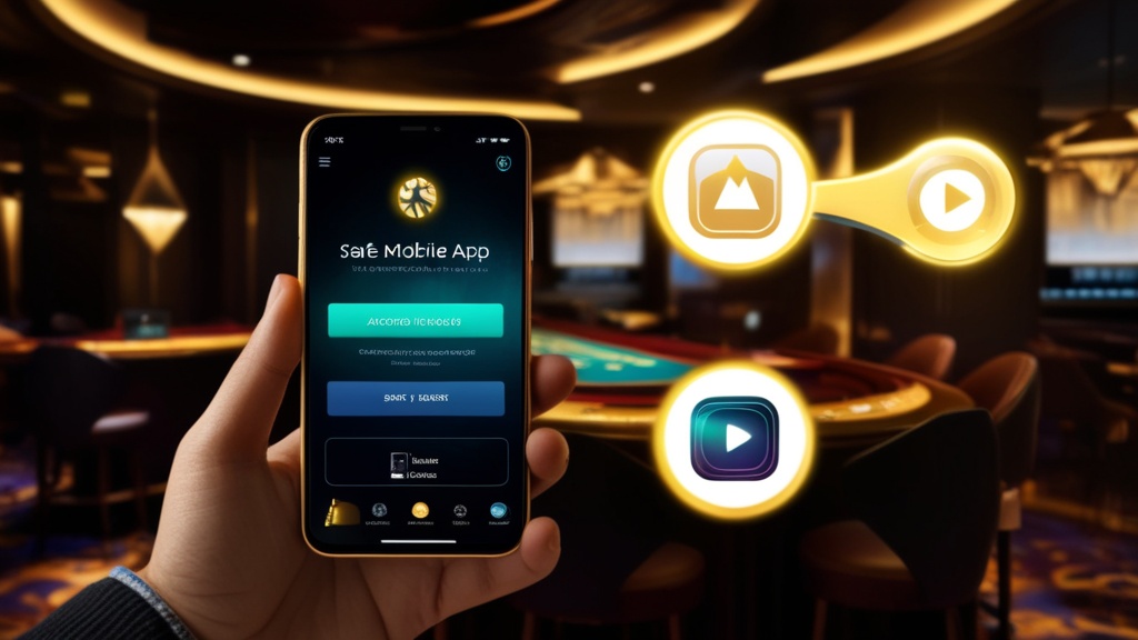 Veilige appdownload op mobiel met casino-achtige sfeer